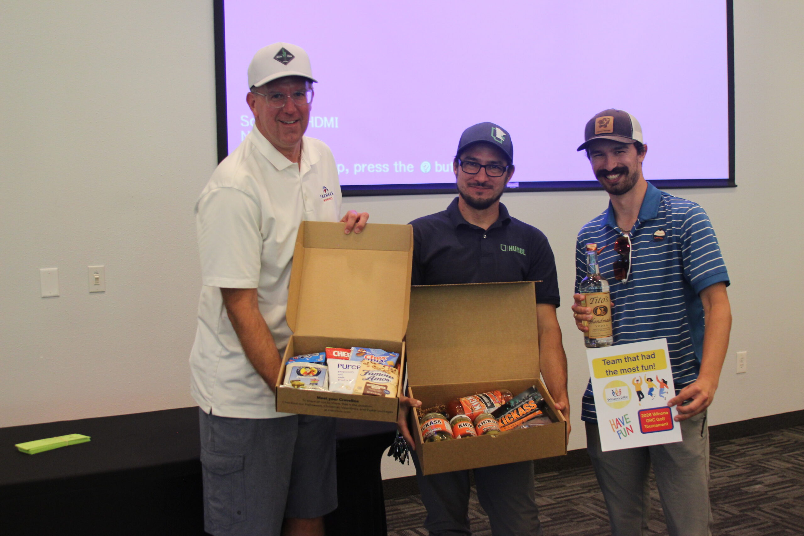 AIM group getting the Kickass bloody mary box AIM group getting the Kickass bloody mary box