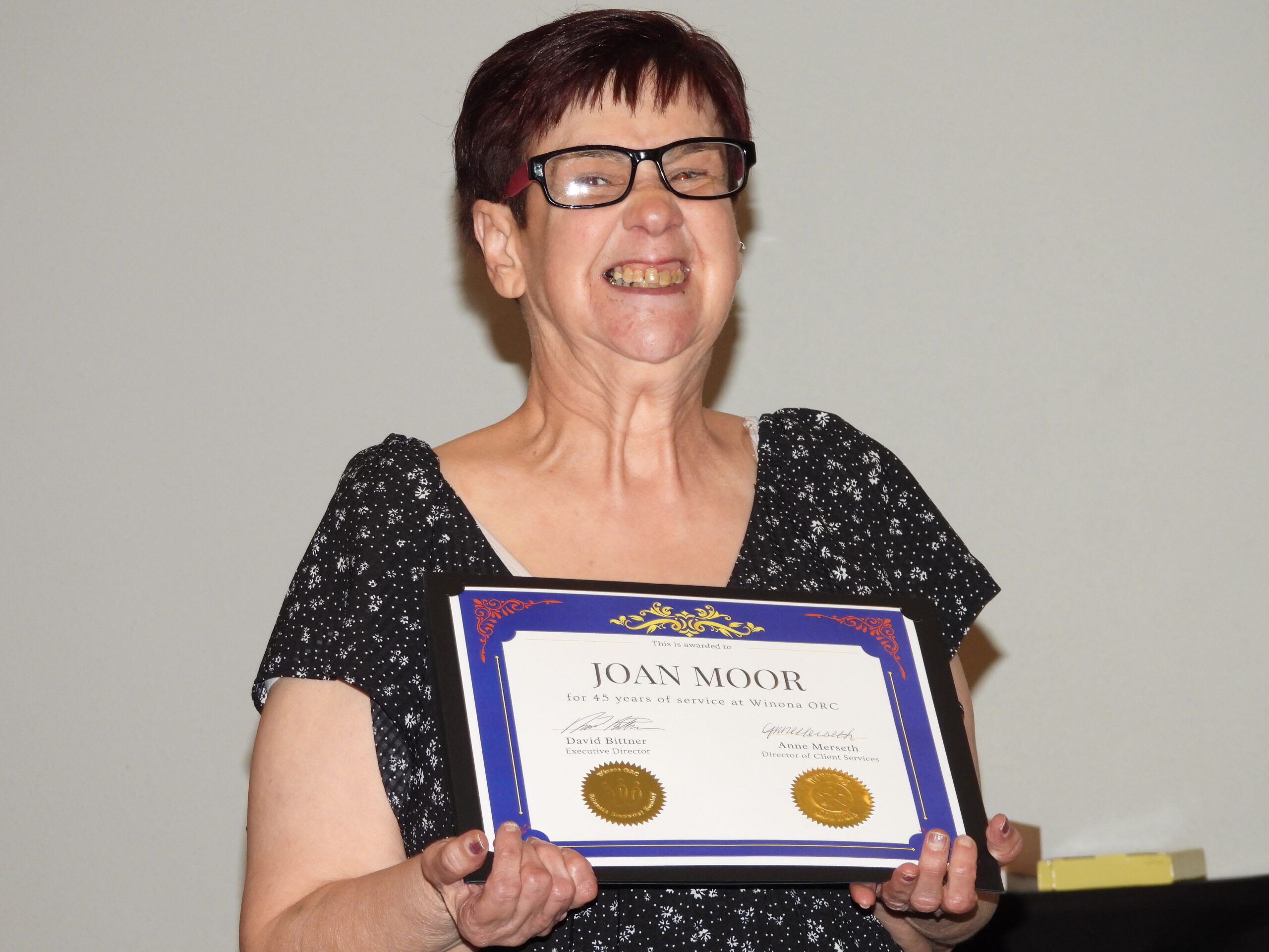 Joan Moor 45 years at WORC! Joan Moor 45 scaled - Winona ORC