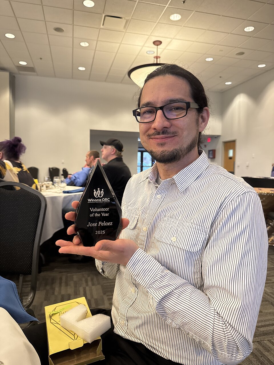 Volunteer of the Year, Jose Pelaez from Studio HUMBL JosePaward - Winona ORC