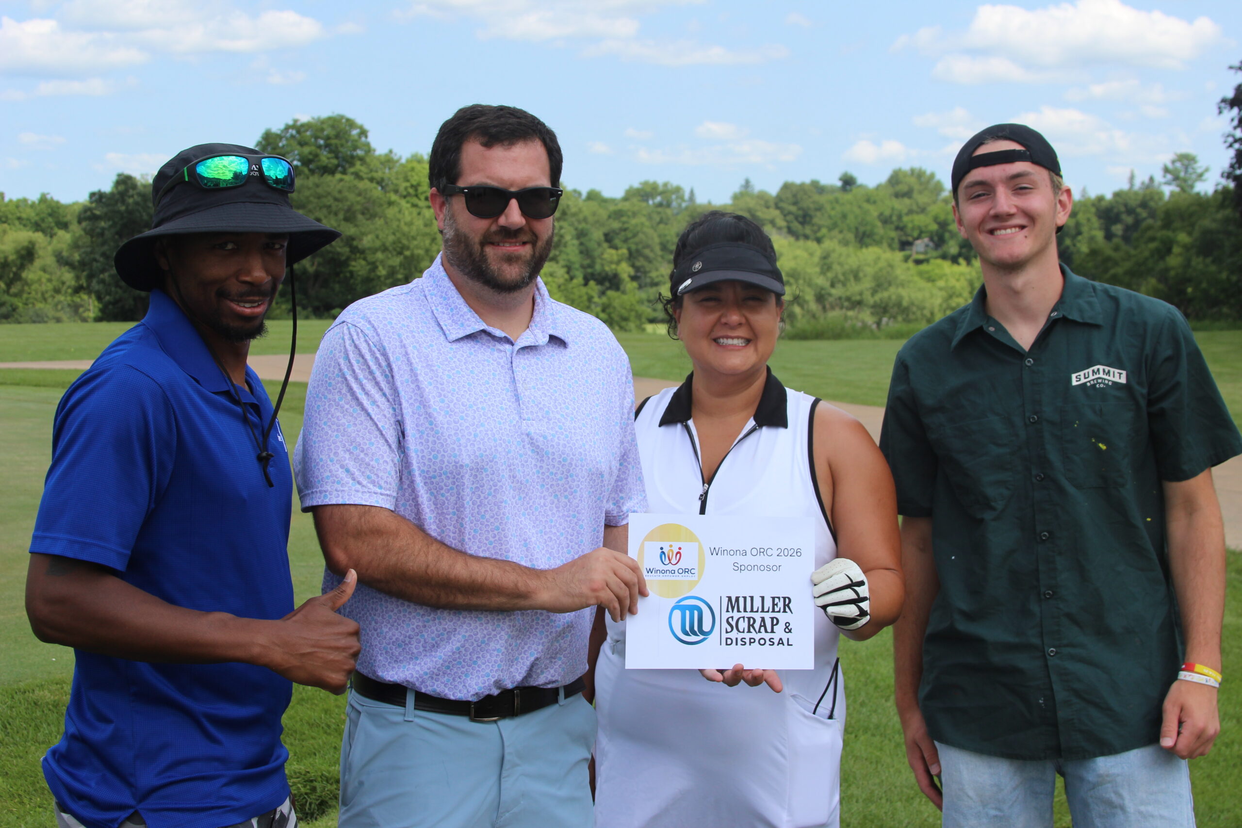 Miller Scrap YMCA golfing for Miller Scrap